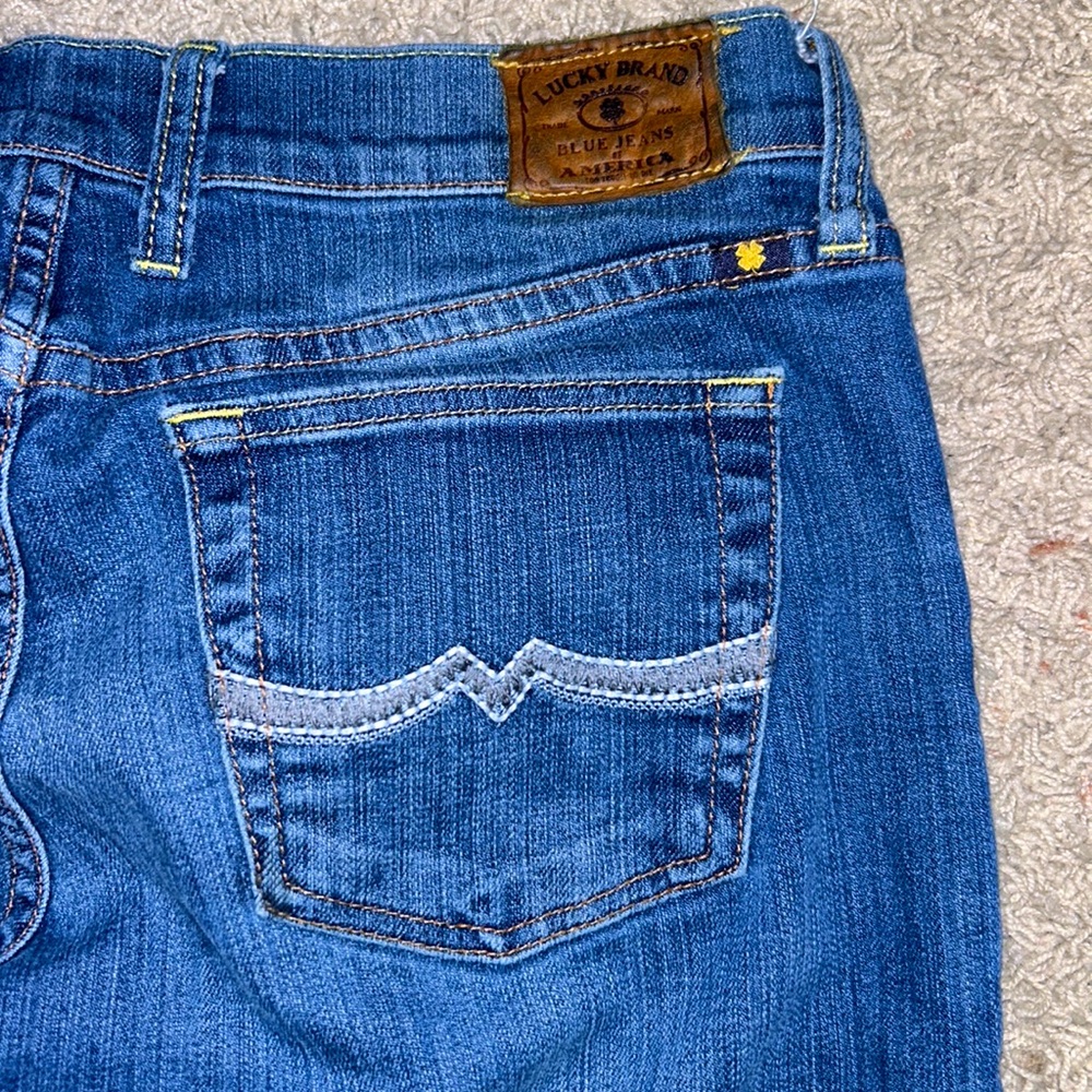 Lot of 2🍀LUCKY BRAND 💙VTG JEANS☘️1 SWEET’N STRAIGHT & 1 SWEET’N CROP🌻Sz 6/28 - Picture 6 of 14
